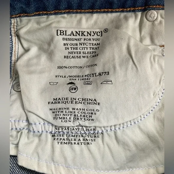 NWT Blank NYC Raw Cut Off Shorts - Picture 4 of 5